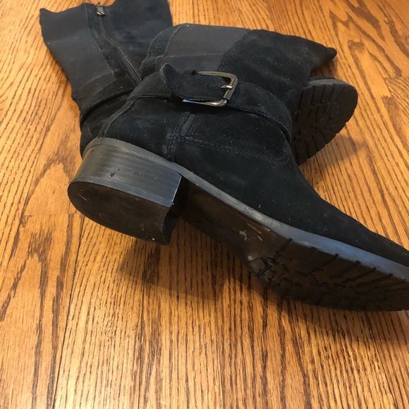 Donald j pliner black suede knee highs boots s 7.5 - Picture 4 of 5